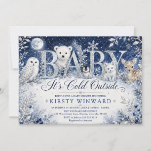 Baby It’s Cold Outside Winter Baby Shower Invitation
