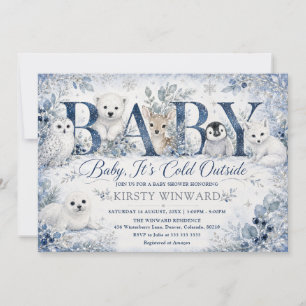 Baby It’s Cold Outside Winter Baby Shower Invitation