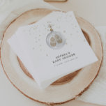 Baby it’s cold outside Winter Baby Shower Napkin<br><div class="desc">“Baby it’s cold outside” Celebrate the mum-to-be with these gender neutral winter baby shower napkins featuring a minimalist watercolor illustration of a glass ornament with baby shoes inside and tiny snowflakes.</div>