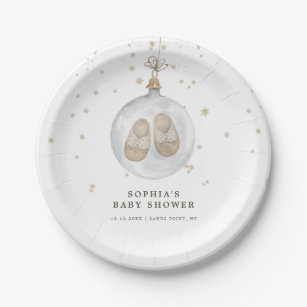 Baby it’s cold outside Winter Baby Shower Paper Plate