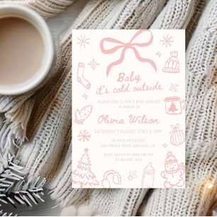 Baby It’s Cold Outside Winter Baby Shower Party Invitation