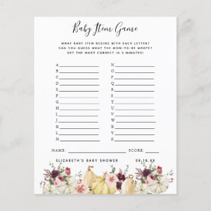 Baby Item Game Baby Shower Game