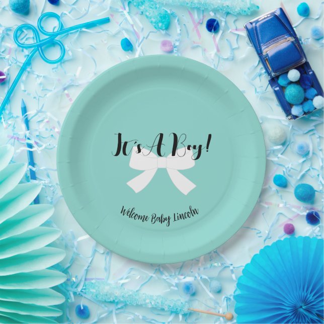 BABY Its A Boy! Blue Shower Party   Paper Plate (Party)