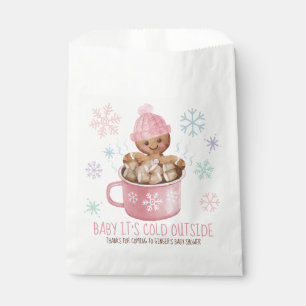 Baby It's Cold Cookie & Cocoa Girl Baby Shower  Favour Bags