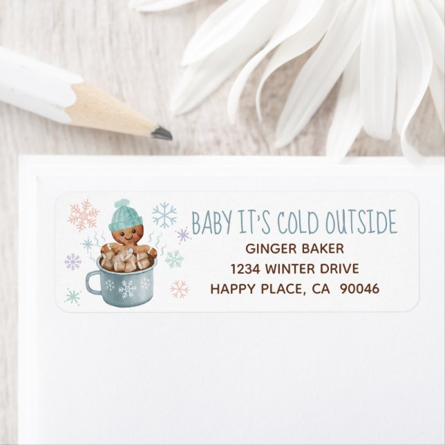 Baby It's Cold Cookies & Cocoa Return Address (Insitu)