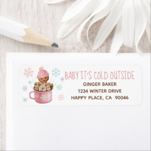 Baby It's Cold Cookies & Cocoa Return Address