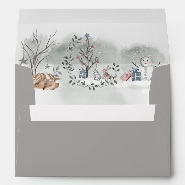 Baby it's cold outside baby shower 5x7 envelope (Back (Bottom))
