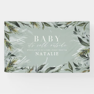 Baby its cold outside baby shower banner