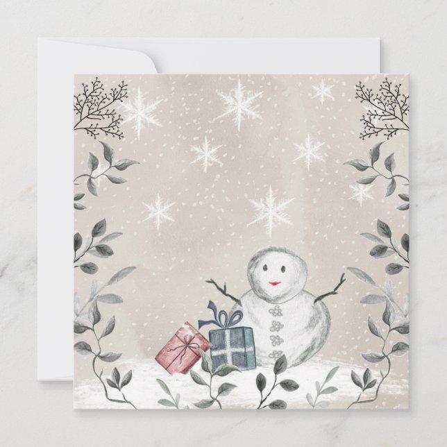  Baby it's cold outside baby shower blank card (Front)