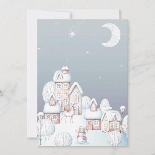 Baby it's cold outside baby shower blank card (Front)