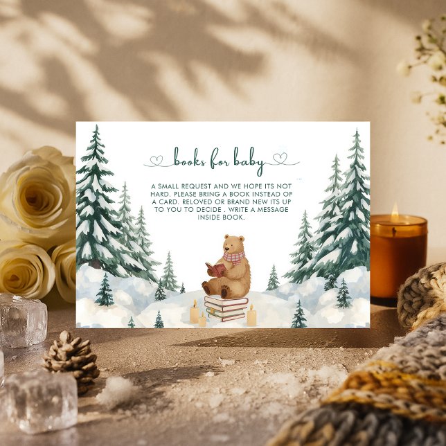 Baby Its Cold Outside Baby Shower Book Request  Enclosure Card (Creator Uploaded)