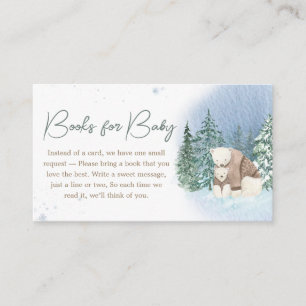 Baby It's Cold Outside Baby Shower Books for Baby Enclosure Card