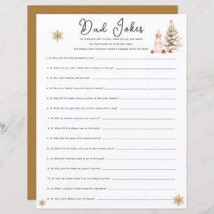 Baby It's Cold Outside Baby Shower Dad Jokes Game