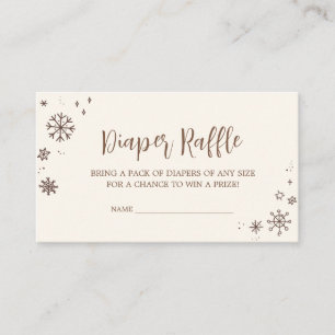 Baby It's Cold Outside Baby Shower Diaper Raffle Enclosure Card