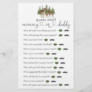 Baby It's Cold Outside Baby Shower Guess Who Game