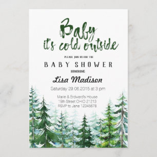 Baby it's cold outside Baby Shower Invitation