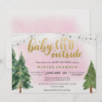 Baby Its Cold Outside Baby Shower Invitation