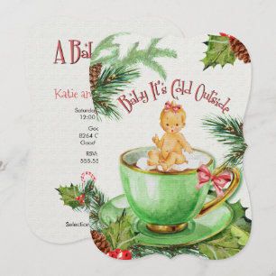 Baby It's Cold Outside   Baby Shower Invitation