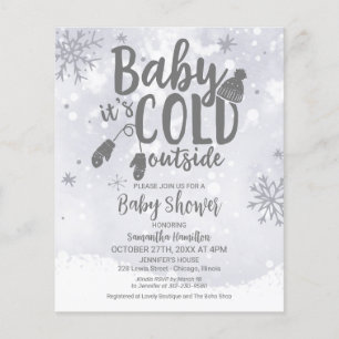 Baby It's Cold Outside Baby Shower Invitation