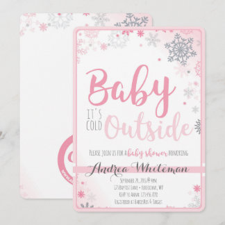 Baby it's Cold Outside Baby Shower Invitation