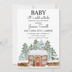 Baby Its Cold Outside Baby Shower Invitation