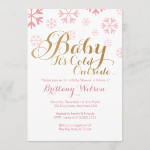 Baby It's Cold Outside Baby Shower Invitation