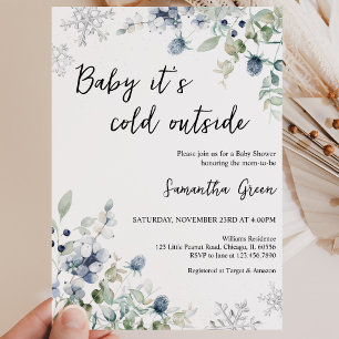 Baby It's Cold Outside Baby Shower Invitation