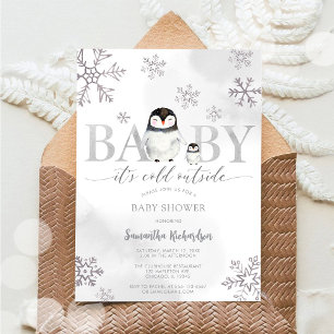 Baby It's Cold Outside Baby Shower Invitation