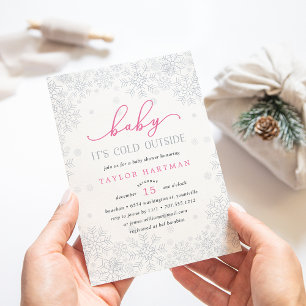 Baby It's Cold Outside   Baby Shower Invitation