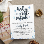 Baby It's Cold Outside Baby Shower Invitation<br><div class="desc">Our christmas baby shower invitation is the perfect way to invite friends and family to your party. The design features a snow theme, with plenty of space for all the important details such as the date, time, and location of the party. Perfect for any age, gender and theme of the...</div>