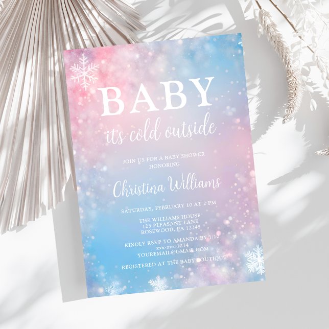 Baby It's Cold Outside Baby Shower Invitation (Creator Uploaded)