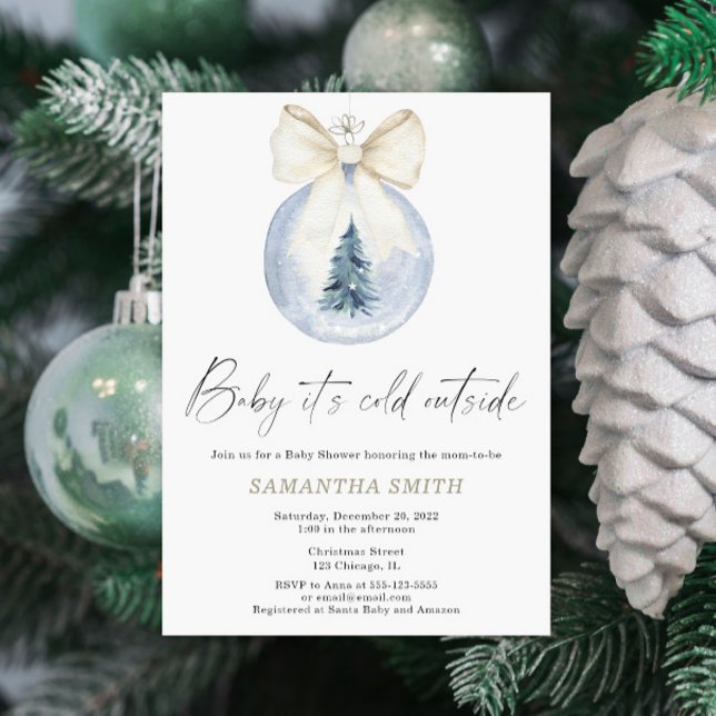 Baby It's cold Outside Baby shower  Invitation (Creator Uploaded)