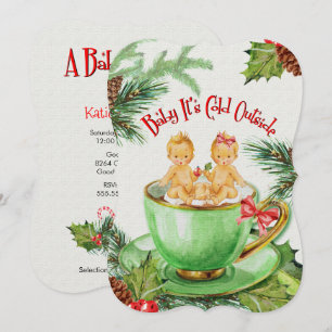 Baby It's Cold Outside   Baby Shower Invitation