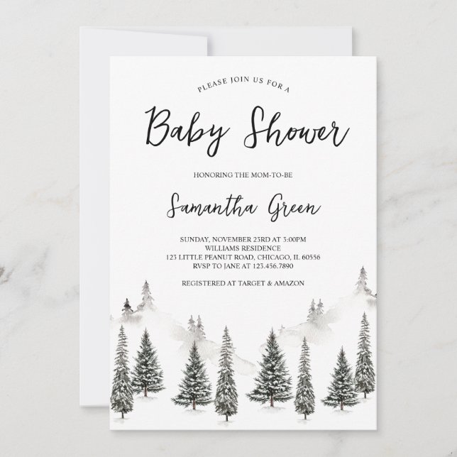 Baby It's Cold Outside Baby Shower Invitation (Front)