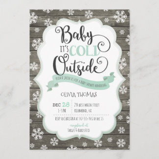 Baby it's Cold Outside Baby Shower Invitation