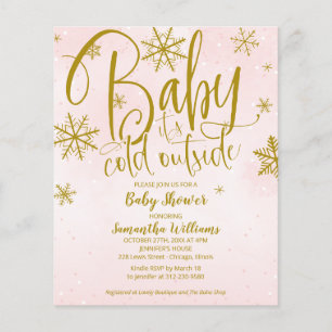 Baby It's Cold Outside Baby Shower Invitation