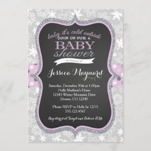 baby it's cold outside baby shower invitation