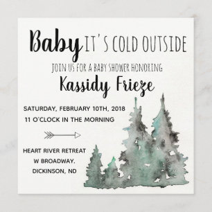 Baby It's Cold Outside Baby Shower Invitations