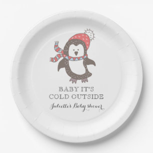 Baby It's Cold Outside Baby Shower Paper Plate