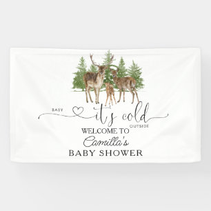 Baby It's Cold Outside Baby Shower Welcome Banner