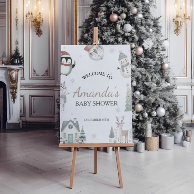Baby Its Cold Outside Baby Shower Welcome Sign (Creator Uploaded)
