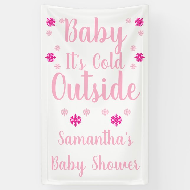 Baby It's Cold Outside Banner (Vertical)