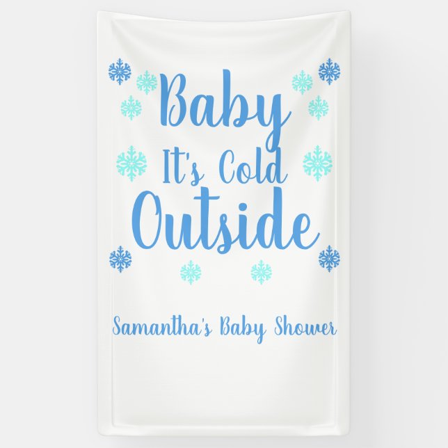Baby It's Cold Outside Banner (Vertical)