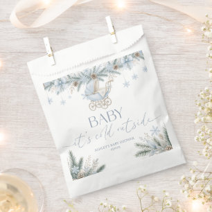 Baby It's Cold Outside Blue Winter Baby Shower Favour Bags