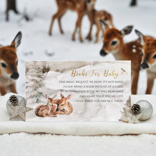 Baby it's cold outside Books For Baby Baby Shower  Enclosure Card (Creator Uploaded)