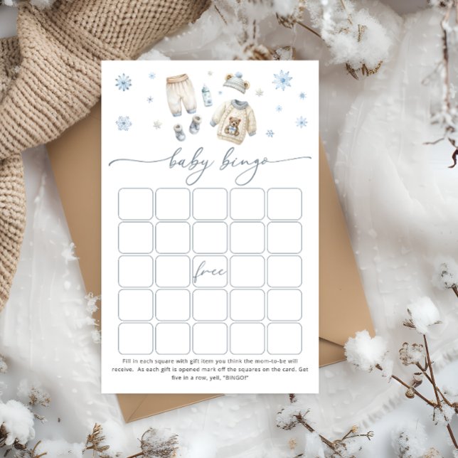 Baby Its Cold Outside Boy Baby Bingo Game (Creator Uploaded)