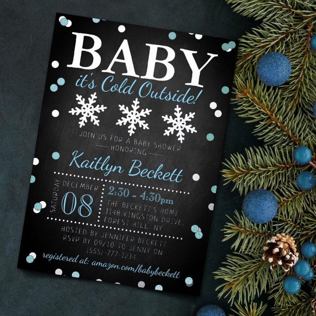 Baby It's Cold Outside Boys Winter Baby Shower (Creator Uploaded)