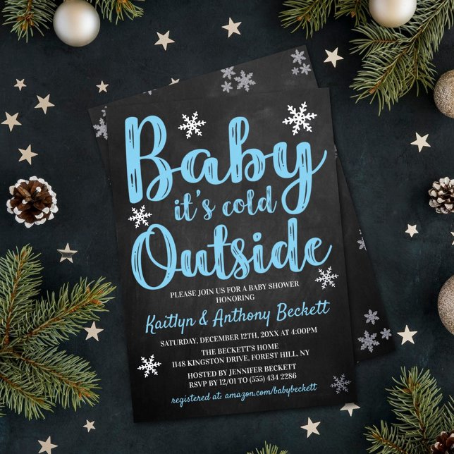 Baby It's Cold Outside Boys Winter Baby Shower (Creator Uploaded)