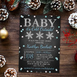 Baby It's Cold Outside Boys Winter Baby Shower Invitation<br><div class="desc">Celebrate in style with these trendy baby shower invitations. This design is easy to personalise with your special event wording and your guests will be thrilled when they receive these fabulous invites.</div>