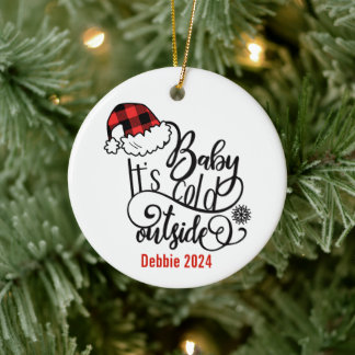 Baby It's Cold Outside Ceramic Tree Decoration